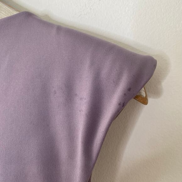 GIRLFRIEND COLLECTIVE Jolene Cropped Bra Cap Sleeve Padded Top Size Large - Picture 7 of 8